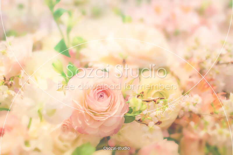 ブログ記事用無料イメージ画像：薔薇の花束ウエディング４素材｜素材スタジオ