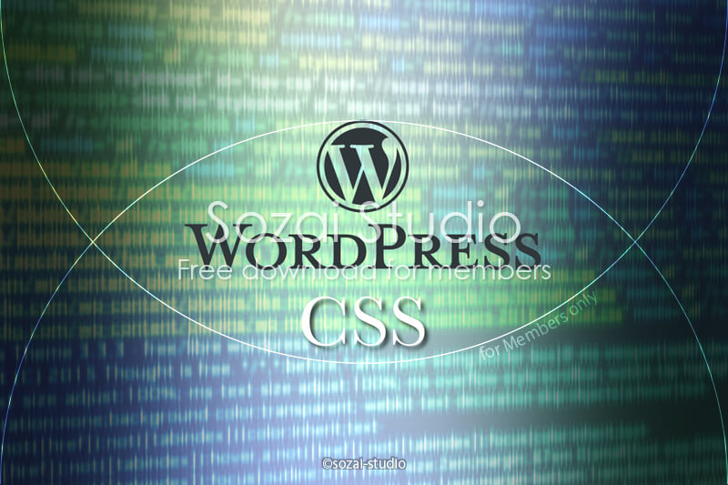 ブログ記事用無料イメージ画像：WordPressコード背景（3）SEO・CSS・Theme・Plugin